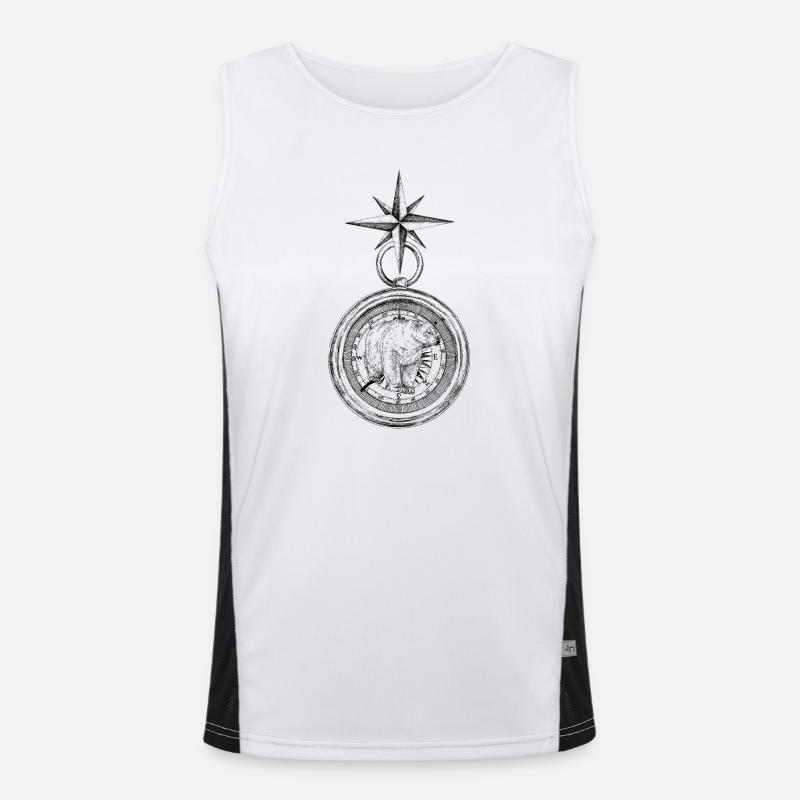 ARCTIC COMPASS Men's Functional Contrast Tank Top 