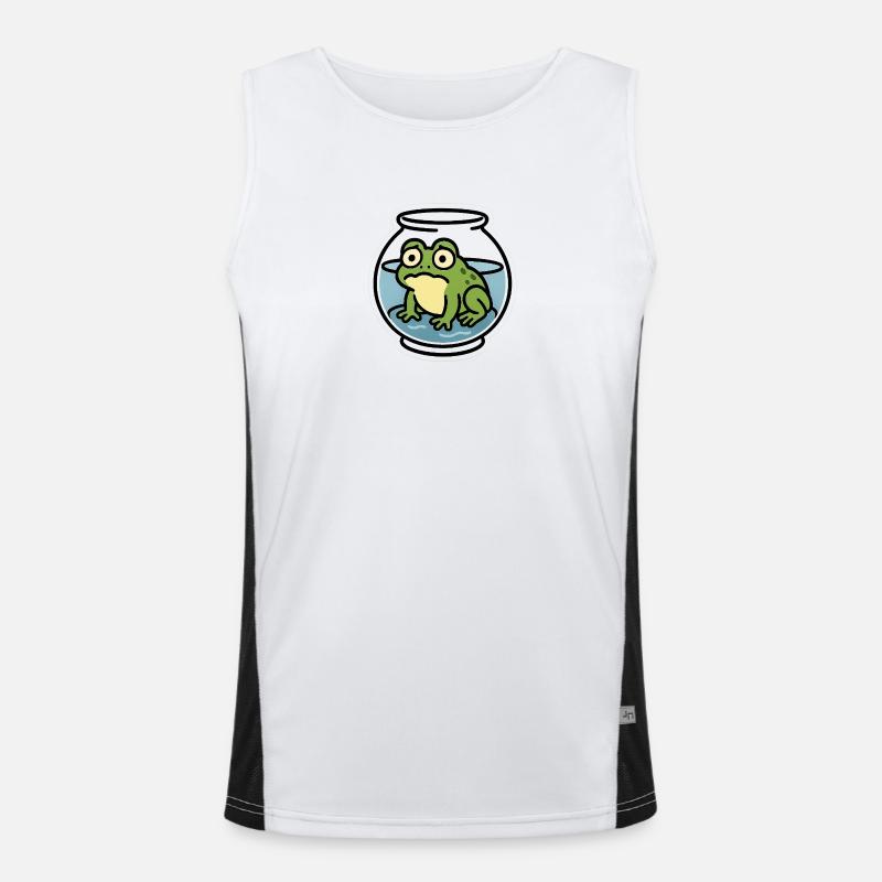 Frog in a Bowl Men's Functional Contrast Tank Top 
