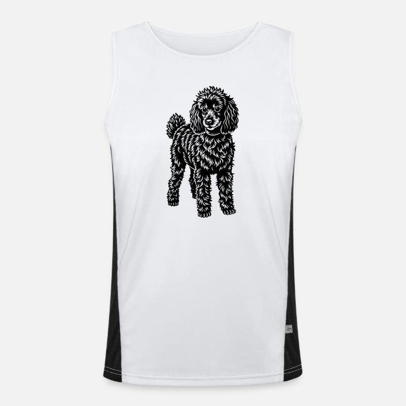 poodle Men's Functional Contrast Tank Top 