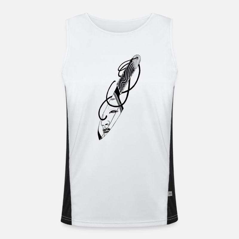 Second Thoughts ? Men's Functional Contrast Tank Top 
