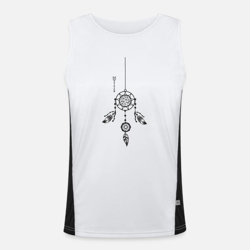 dream catcher Funktionelles Kontrast-Tank Top für Männer 