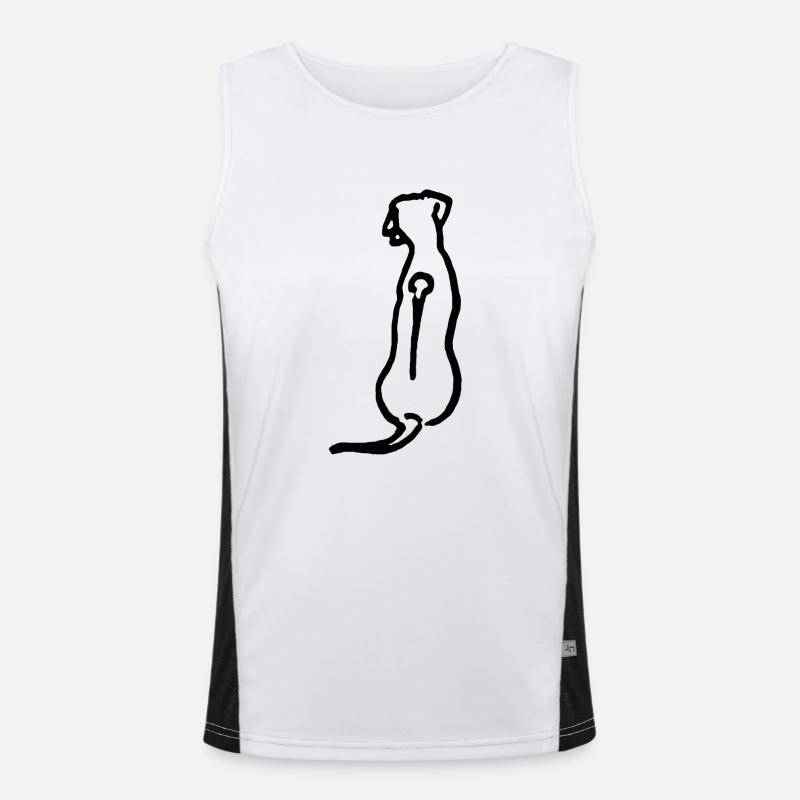 Rhodesian Ridgeback Funktionelles Kontrast-Tank Top für Männer 