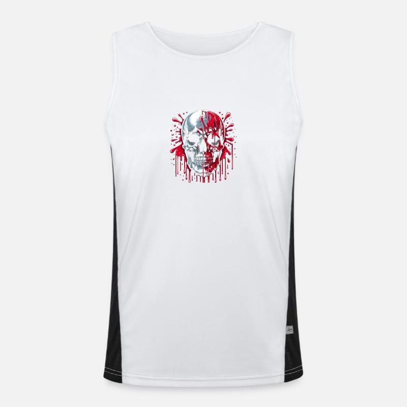Crimson Bleed Men's Functional Contrast Tank Top 