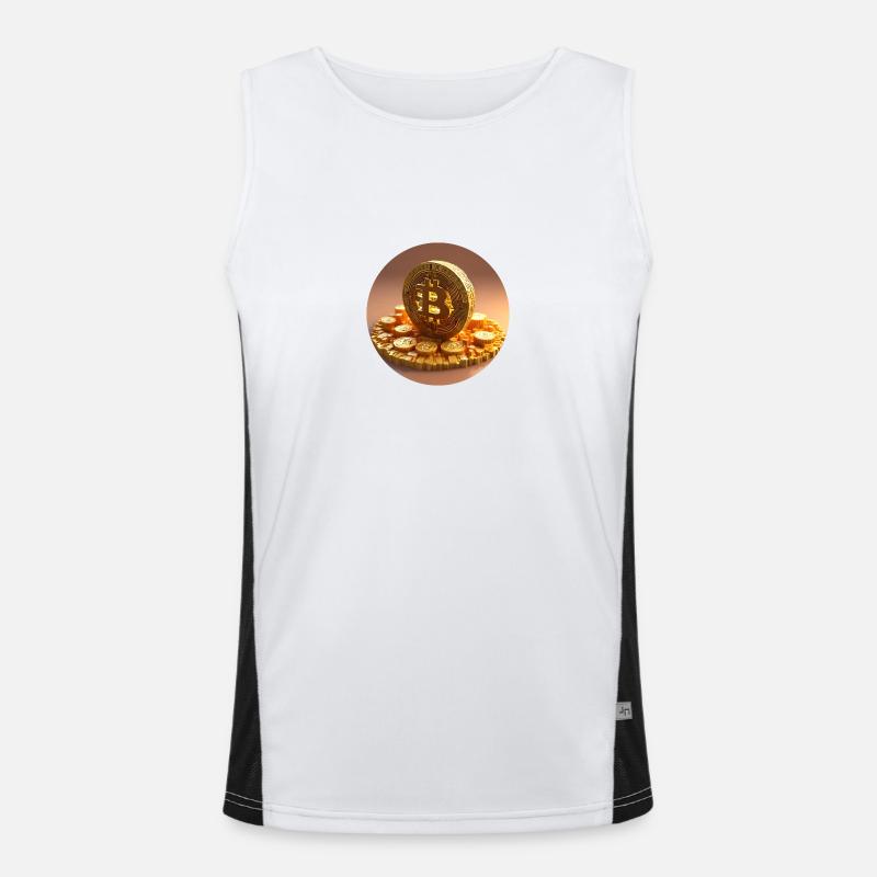 Bitcoin Wealth Men's Functional Contrast Tank Top 