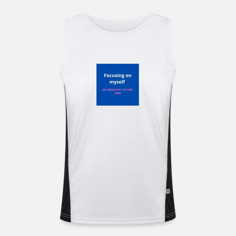 Focusing on myself Men's Functional Contrast Tank Top 