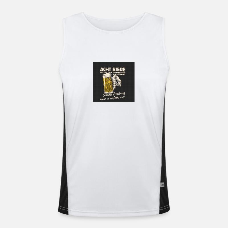 Trinkspruch Funktionelles Kontrast-Tank Top für Männer 