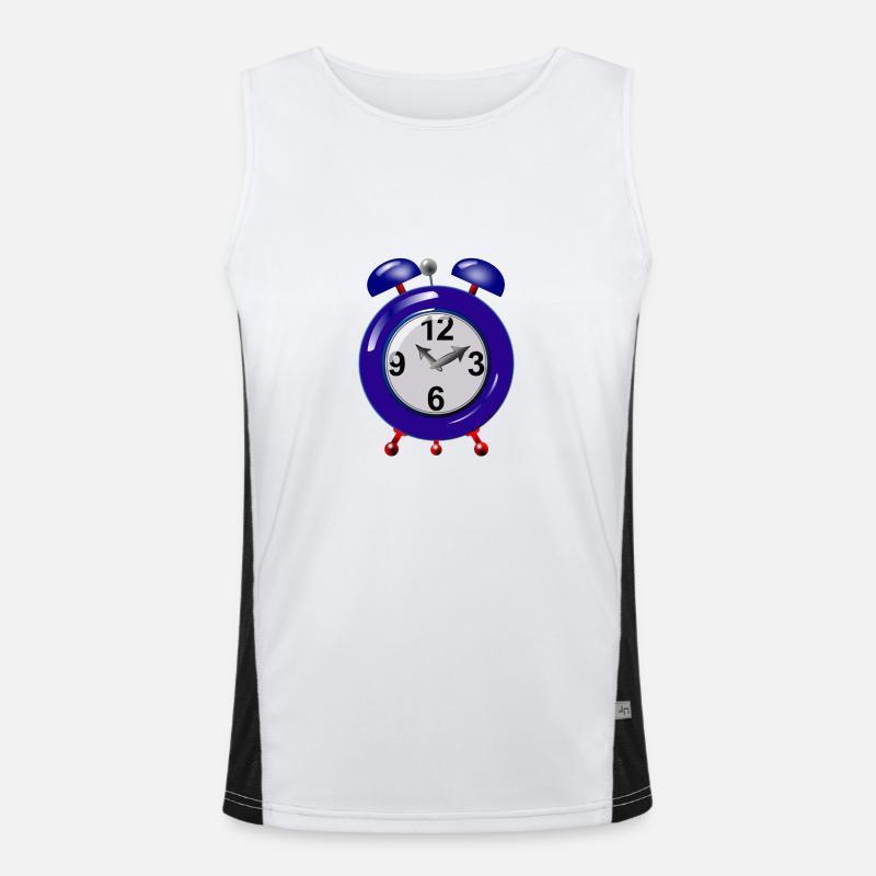 alarm clock Men's Functional Contrast Tank Top 