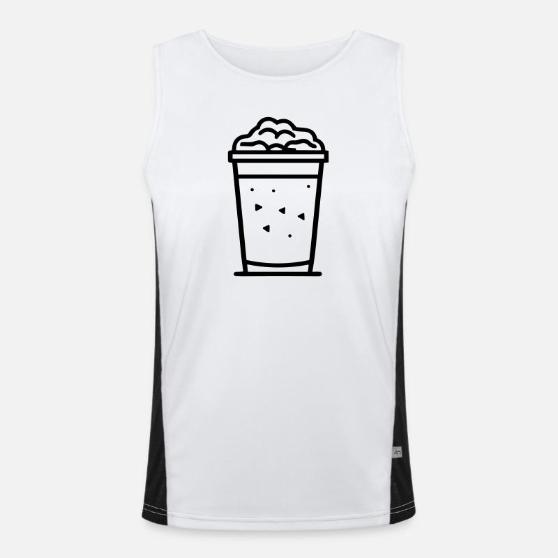 Milchshake Funktionelles Kontrast-Tank Top für Männer 
