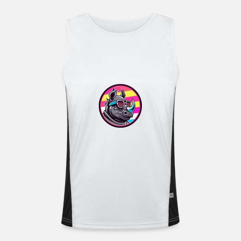 Rhino Cool Summer Men's Functional Contrast Tank Top 