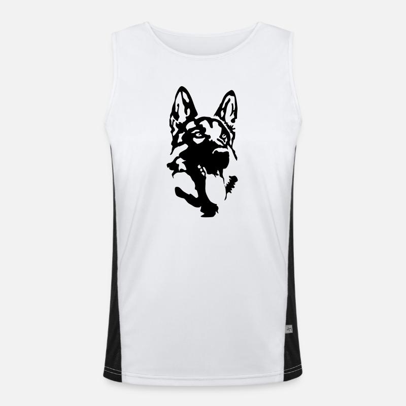 deutscher_schaeferhund Débardeur respirant contrasté Homme 