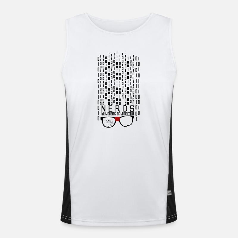 Nerdy Billionaire Men's Functional Contrast Tank Top 