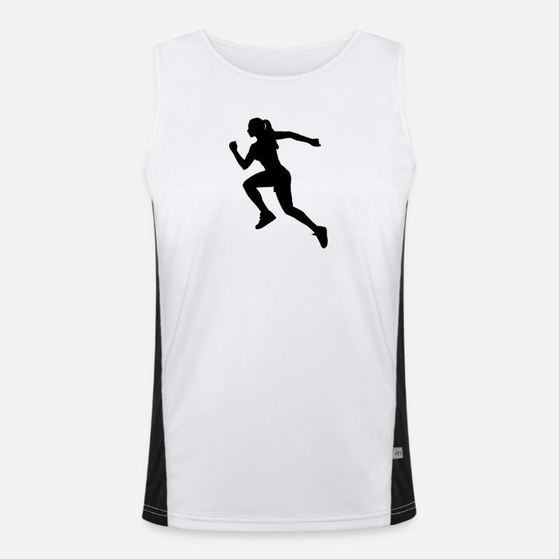 Vibrant Abstract Geometric Pattern Men's Functional Contrast Tank Top 