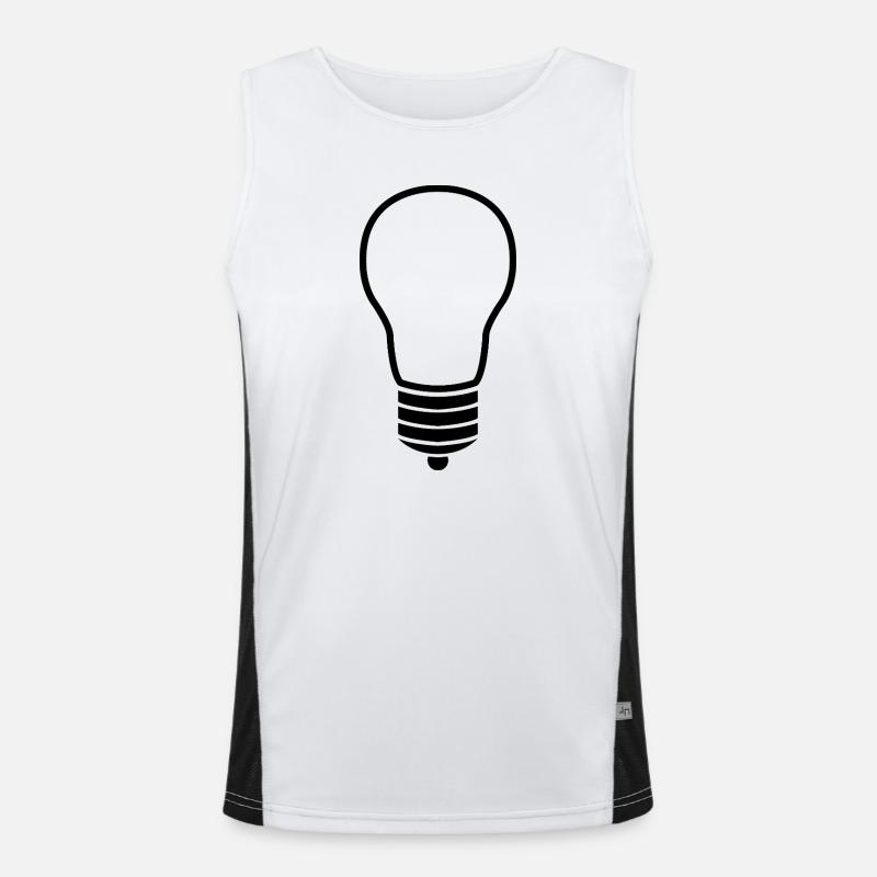 Light bulb Men's Functional Contrast Tank Top 