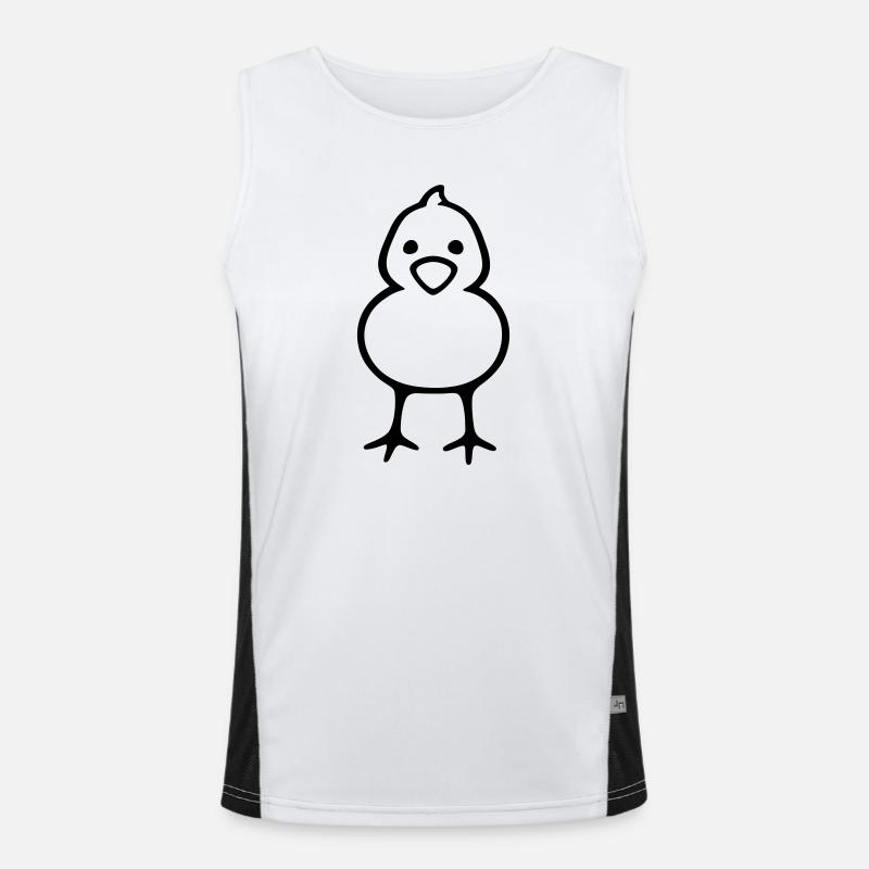 Chick Funktionelles Kontrast-Tank Top für Männer 