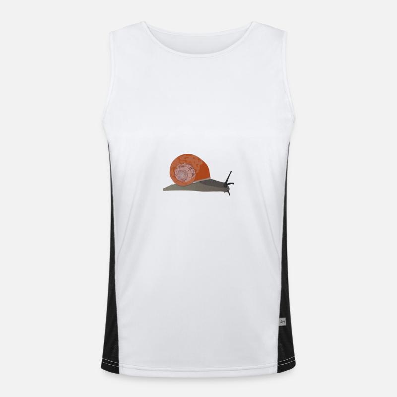 escargot Illustration Débardeur respirant contrasté Homme 