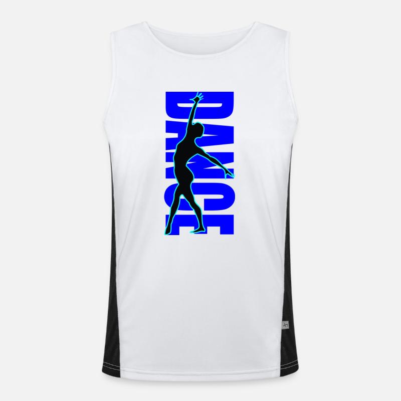 Dance - Dance Lessons - Dance Studio - Dancer Men's Functional Contrast Tank Top 