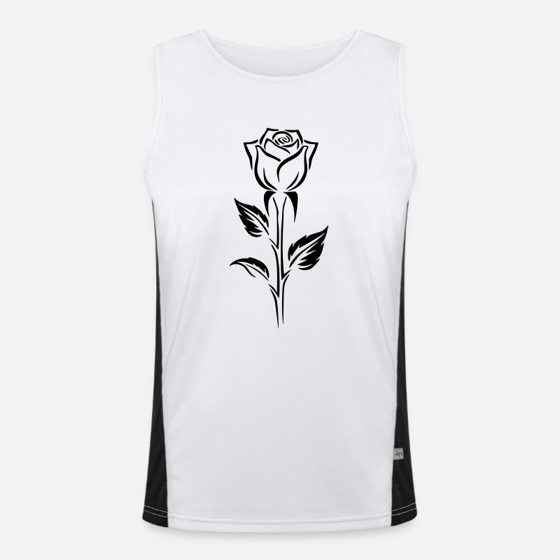 Conception simple d’un logo rose Débardeur respirant contrasté Homme 
