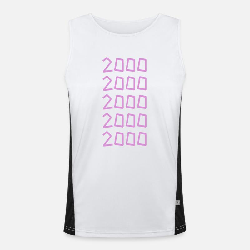 2000 Débardeur respirant contrasté Homme 