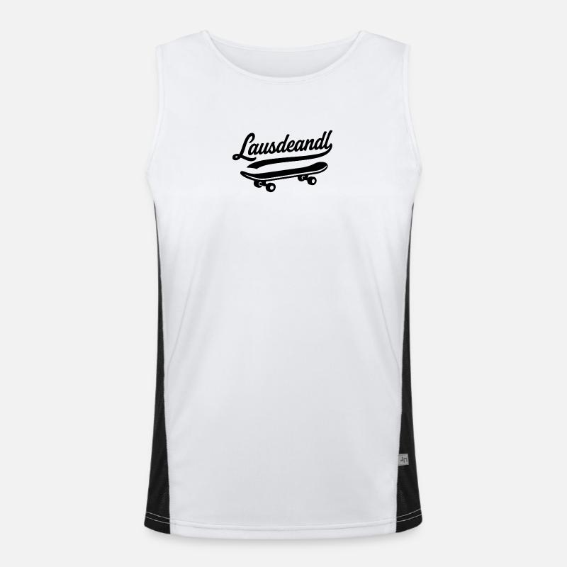 Lausdeandl Funktionelles Kontrast-Tank Top für Männer 