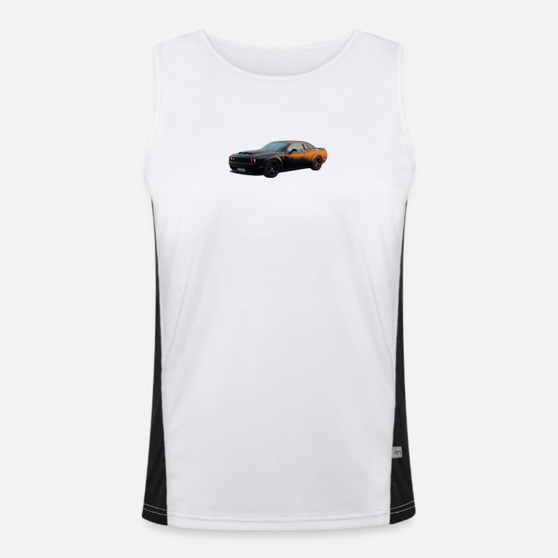 US Car Men's Functional Contrast Tank Top 