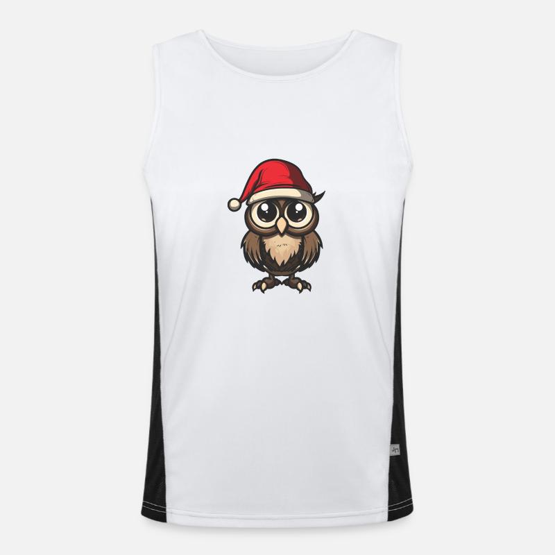 Hibou Noël Débardeur respirant contrasté Homme 
