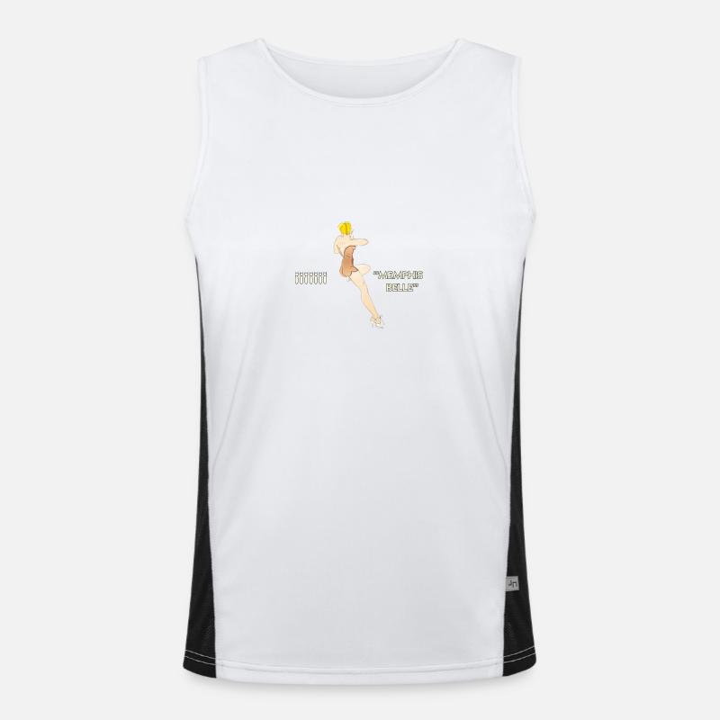 B17 MEMPHIS BELLE Funktionelles Kontrast-Tank Top für Männer 