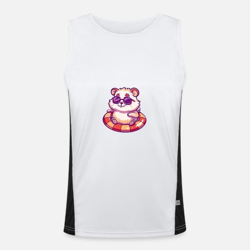 Hamster Comic Cool Funktionelles Kontrast-Tank Top für Männer 