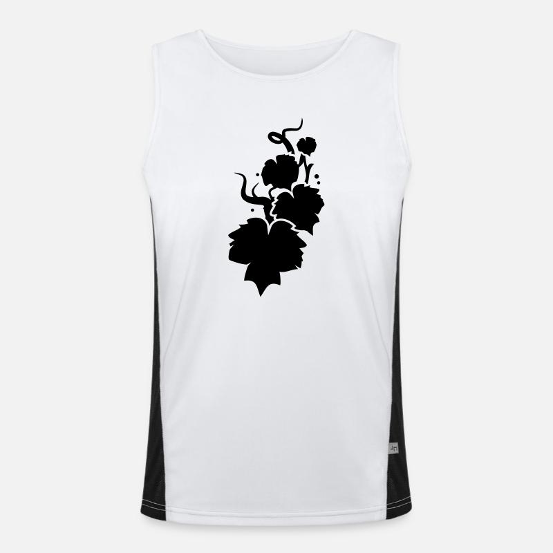 a vine silhouette Men's Functional Contrast Tank Top 
