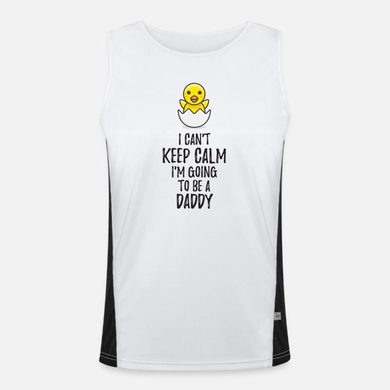 I Can't Keep Calm I'm Going to be a Daddy Débardeur respirant contrasté Homme 