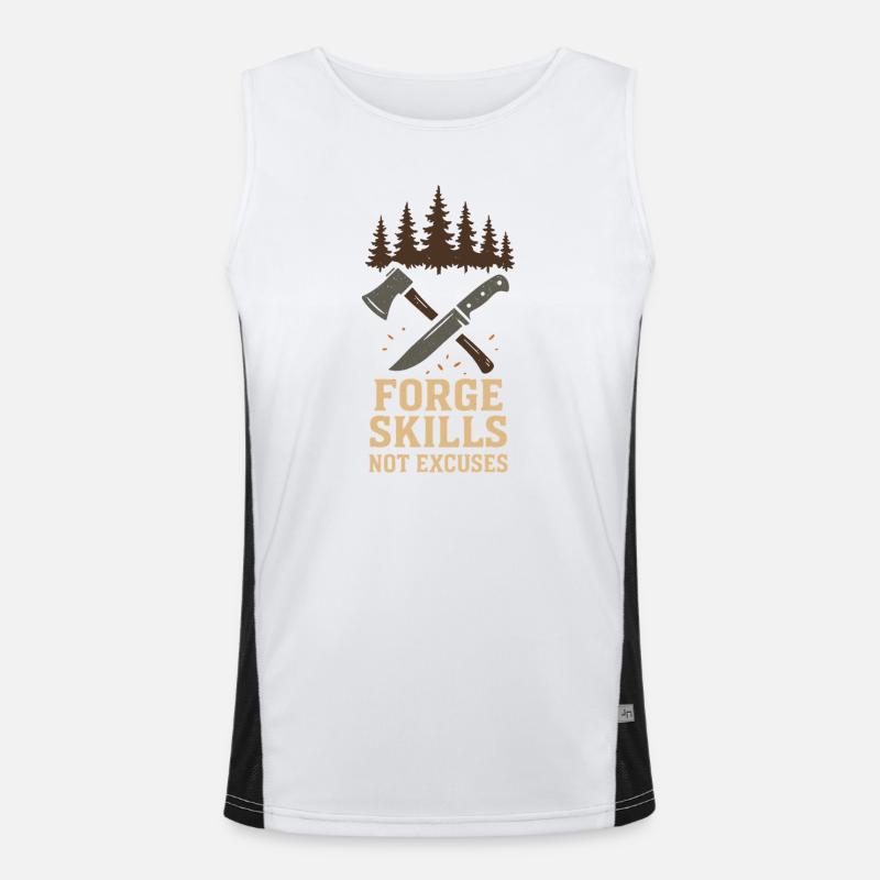 Survival Powers Boscroon Ferocious Abilities Men's Functional Contrast Tank Top 