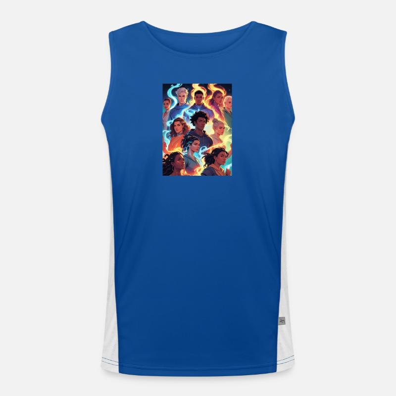 Elemental Ild og Is Gruppe Men's Functional Contrast Tank Top 