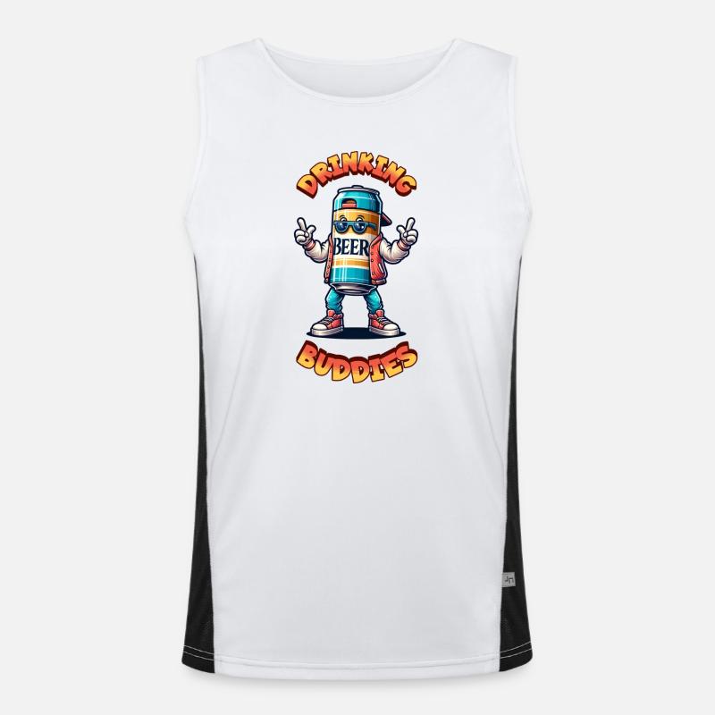 Drinking Buddies Men's Functional Contrast Tank Top 