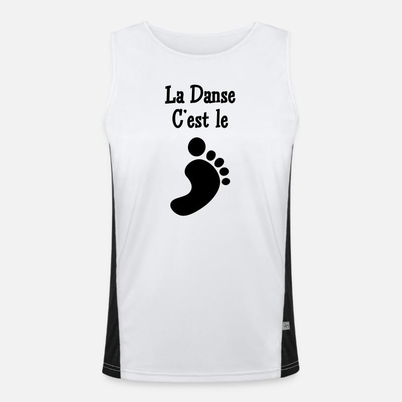 La danse c’est le pied Débardeur respirant contrasté Homme 
