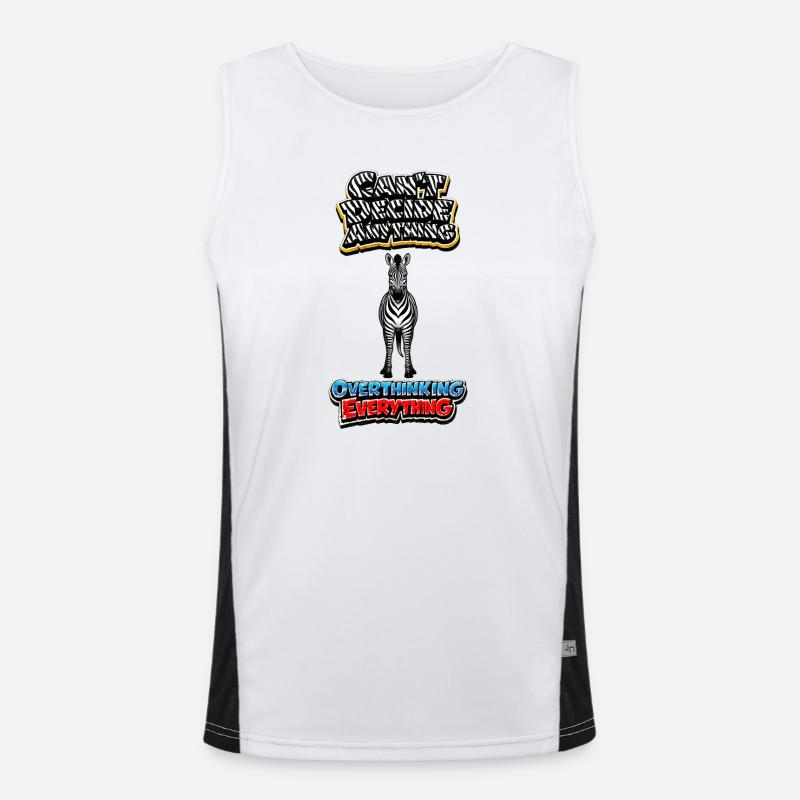 Zebra Overthinking Graphics Débardeur respirant contrasté Homme 