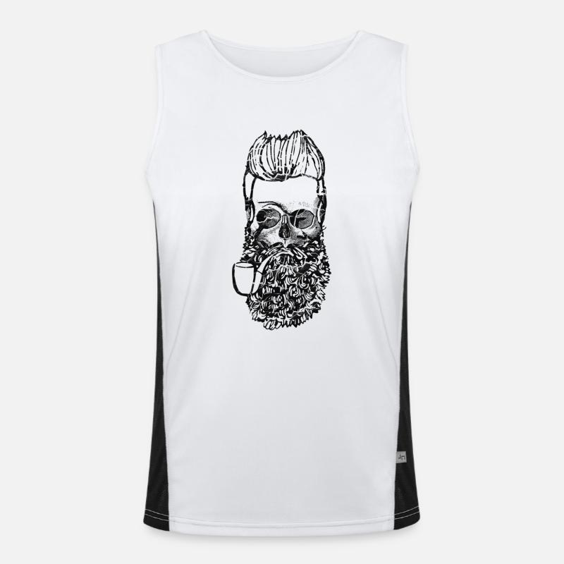 seaman skull Funktionelles Kontrast-Tank Top für Männer 