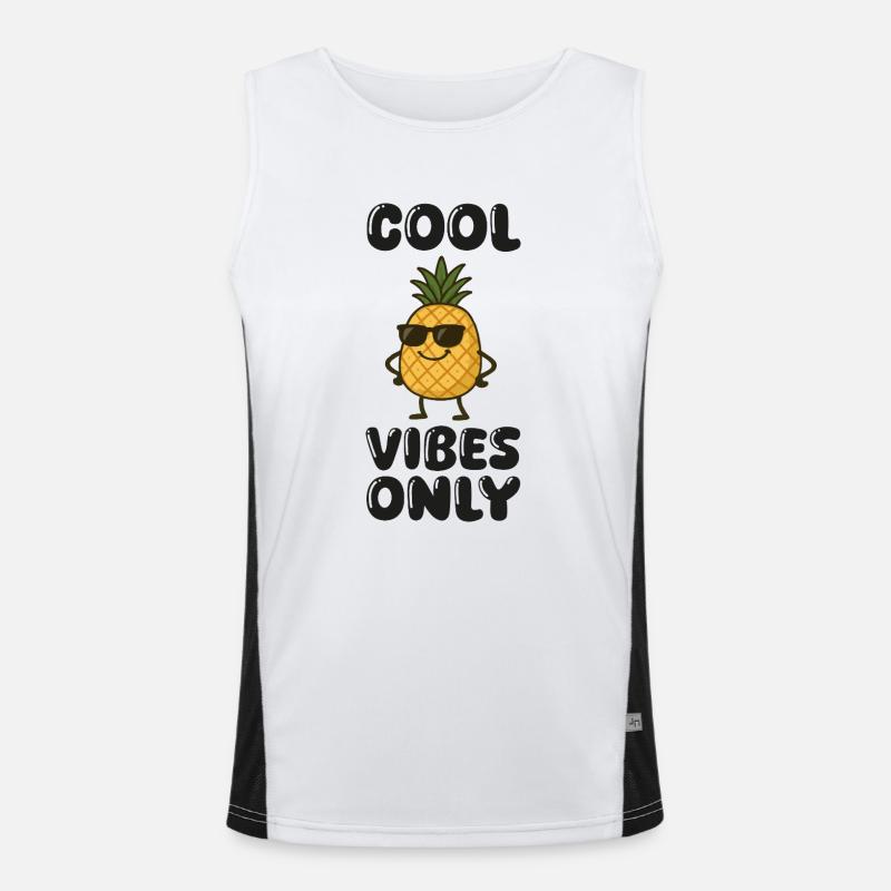 ananas comic Funktionelles Kontrast-Tank Top für Männer 