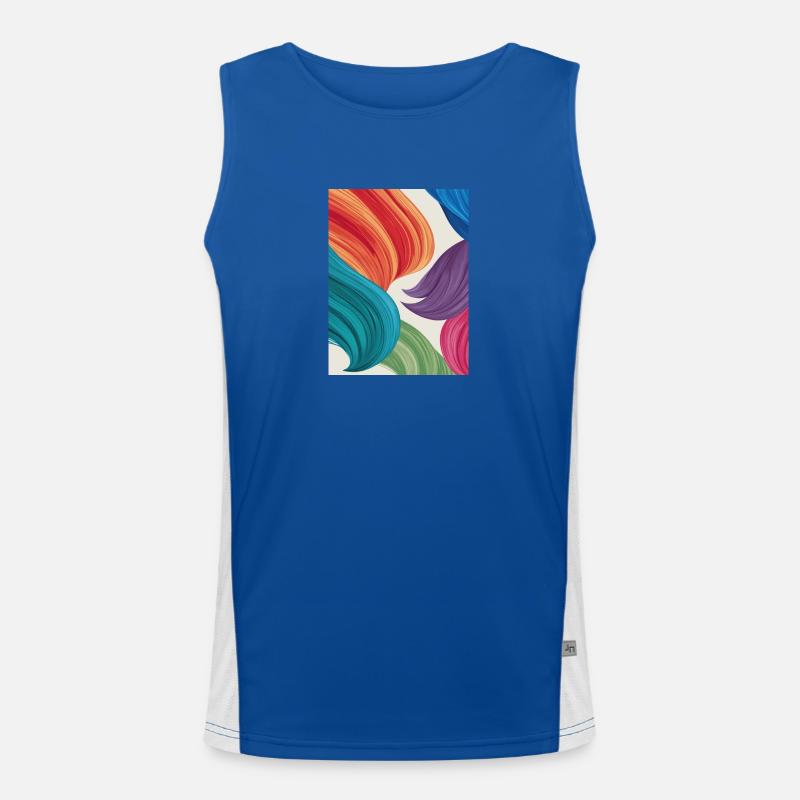 Feather-light colours Men's Functional Contrast Tank Top 