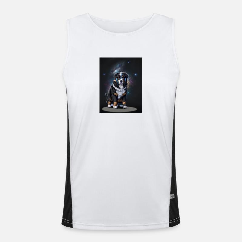 Chiot Bouvier Bernois Débardeur respirant contrasté Homme 