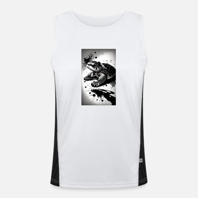Cute Turtles Men's Functional Contrast Tank Top 