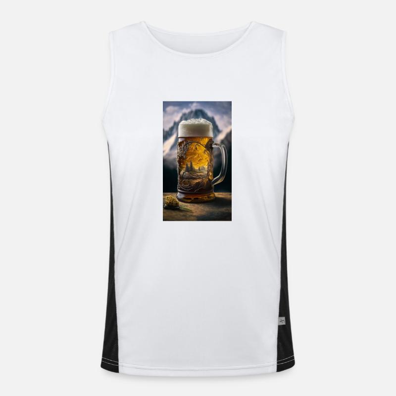 Mass Bier Funktionelles Kontrast-Tank Top für Männer 