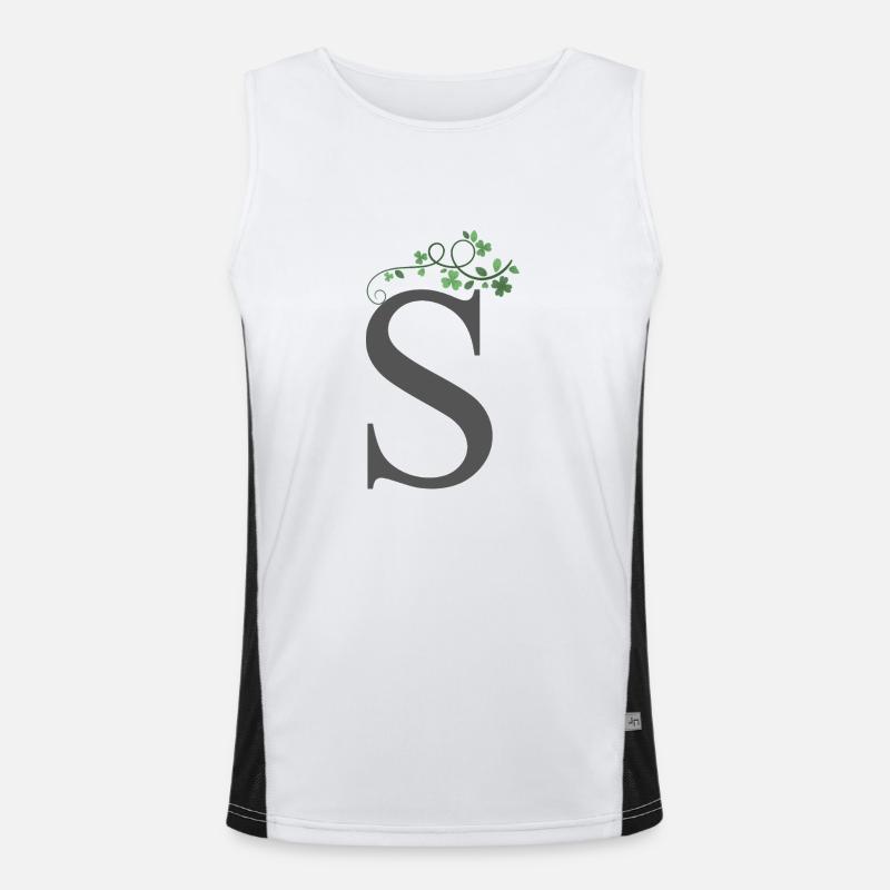 S avec trèfles Débardeur respirant contrasté Homme 