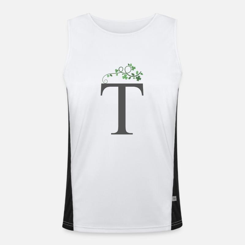 T avec trèfles Débardeur respirant contrasté Homme 
