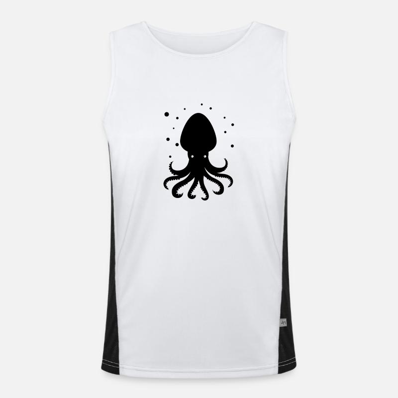 Octopus Octopus Zoo animal marine tentacles Men's Functional Contrast Tank Top 