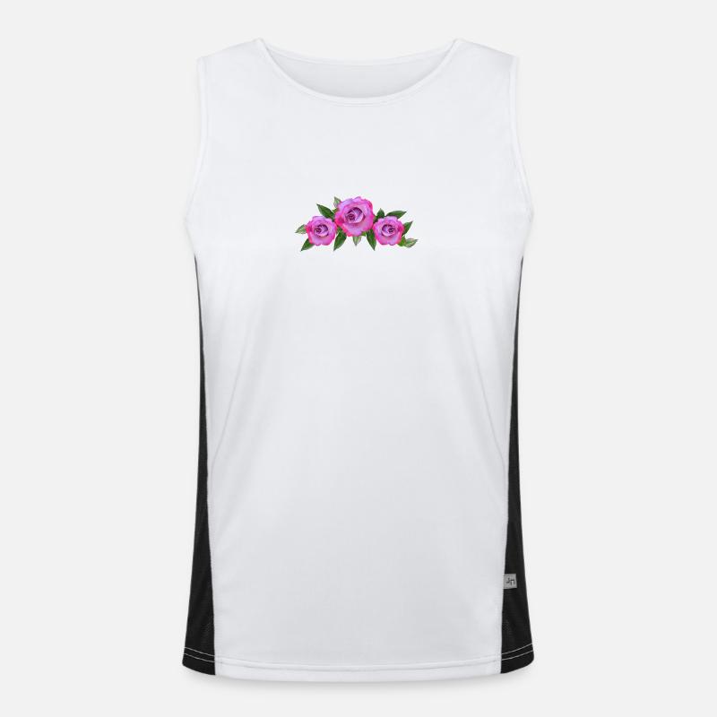 Rosen Funktionelles Kontrast-Tank Top für Männer 