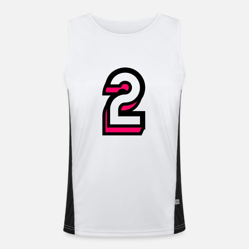 2. 2 JAHRE. 2. JUBILÄUM. GEBURTSTAG 2 JAHRE. Funktionelles Kontrast-Tank Top für Männer 