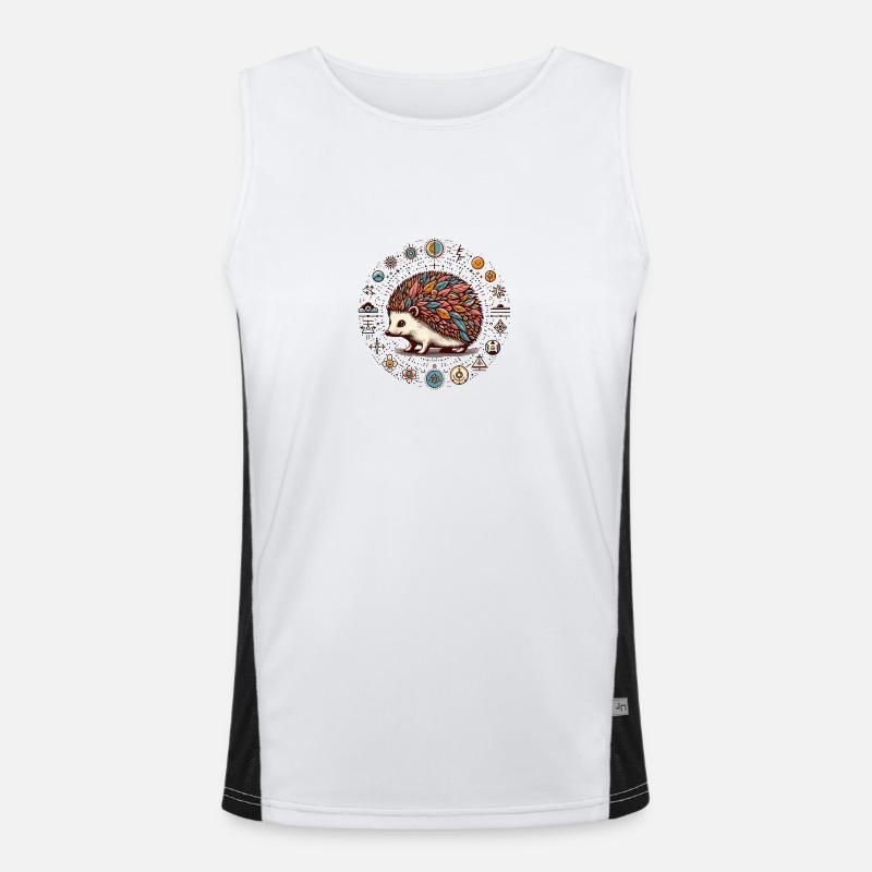 Igel Funktionelles Kontrast-Tank Top für Männer 