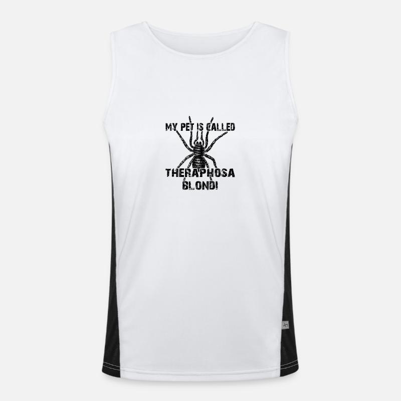 My pet's name is Theraphosa Blondi Men's Functional Contrast Tank Top 