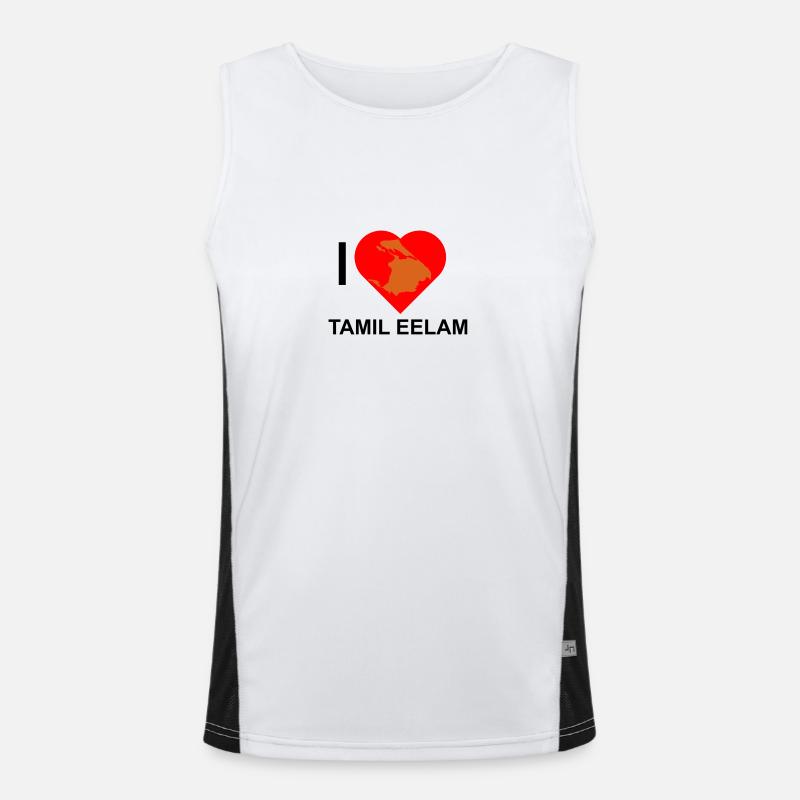 Tamil Eelam Men's Functional Contrast Tank Top 