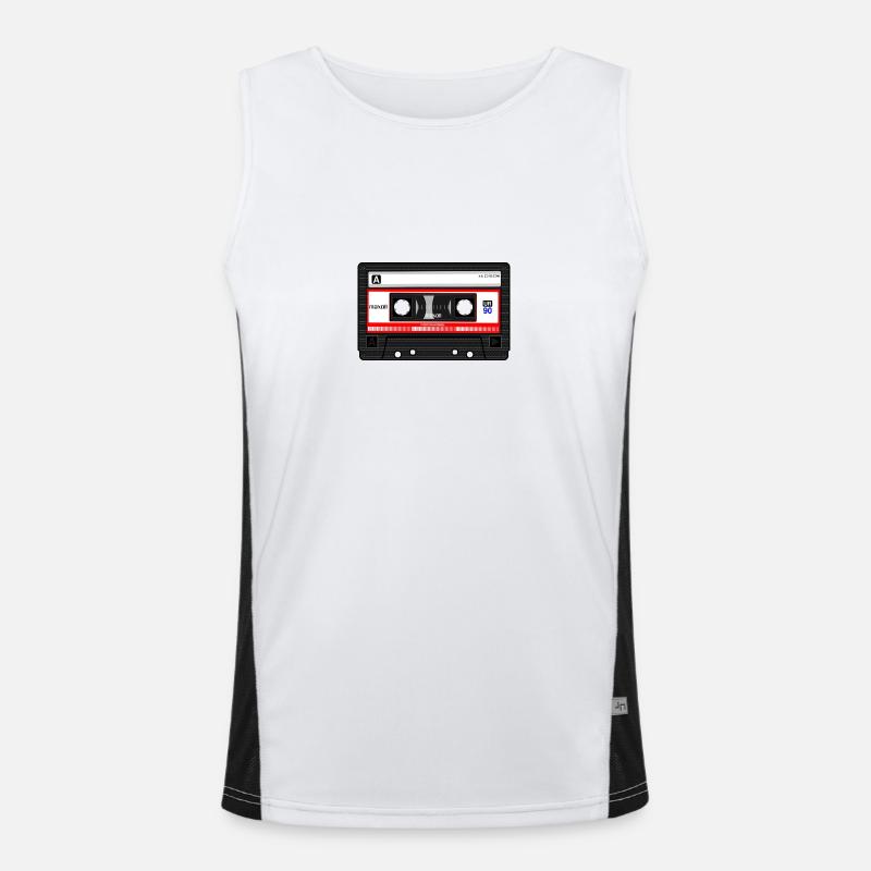 compact cassette Men's Functional Contrast Tank Top 