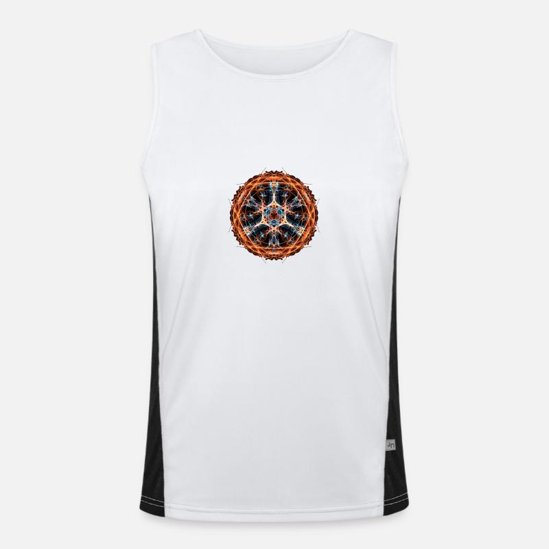 Fire Sun Funktionelles Kontrast-Tank Top für Männer 